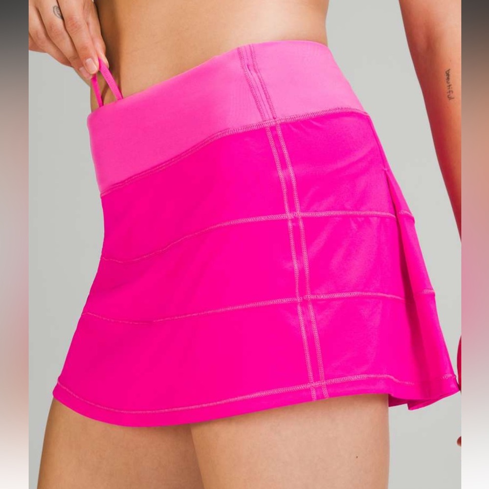 Lululemon Pace Rival Mid-Rise Skirt in POW Pink